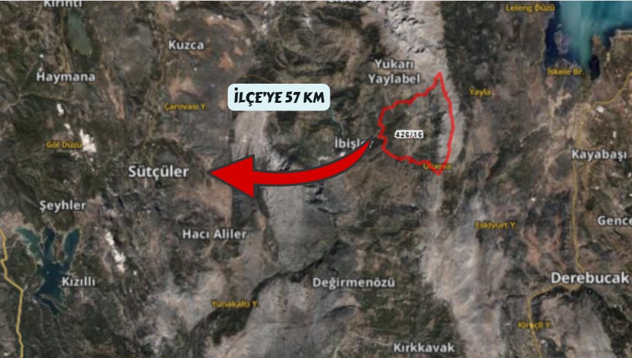 ISPARTA SÜTÇÜLER AŞAĞIYAYLABEL'DE 1/2 HİSSELİ 1229M² TARLA - ISPARTA SÜTÇÜLER fotoğraf 7